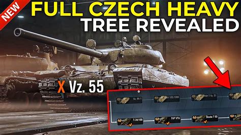 HOT All Czech Heavy Tech Tree Revealed World Of Tanks