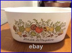 Vtg Corning Ware Spice Of Life Lechalote La Marjolaine Qt Casserole