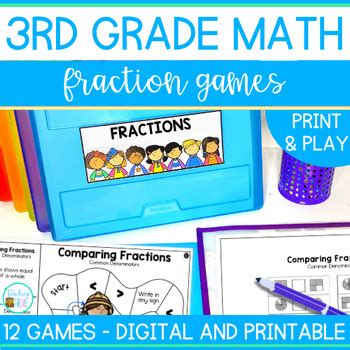 Independent Math Games Rd Grade Equivalent Fractions Comparing