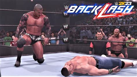 Randy Orton Vs John Cena Backlash Wwe 2k23 Gameplay Youtube