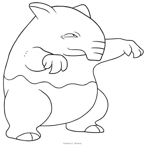 Drowzee Coloring Pages Free Pokemon Coloring Pages Printables