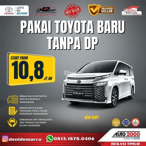 Promo Kinto Mobil Toyota Voxy Baru Cicilan Juta Program Sewa