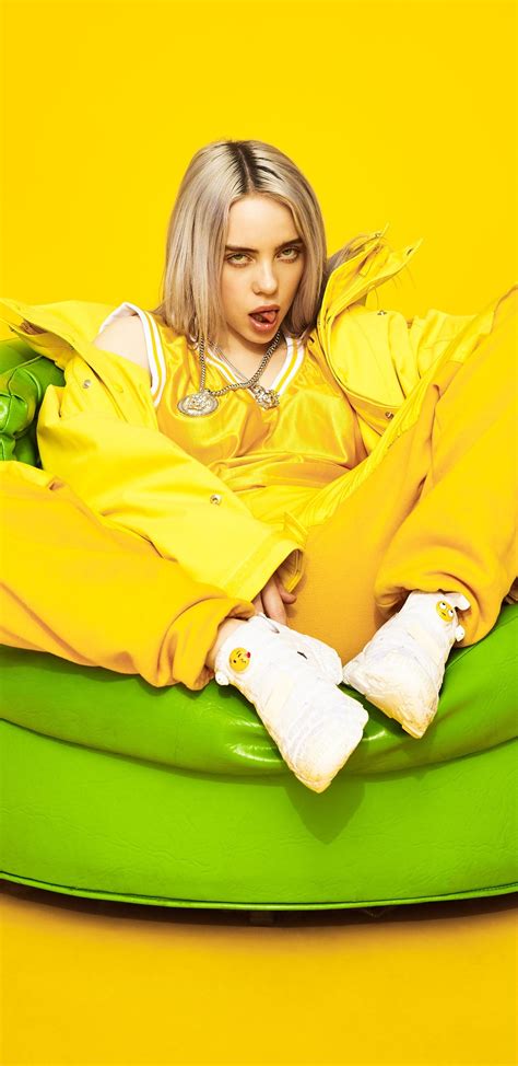 1440x2960 Billie Eilish Armchar Siting 5k Samsung Galaxy Note 9 8 S9