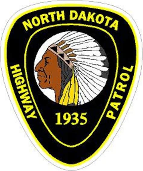 North Dakota State Patrol Patch Decal Highway Patrol Police Etsy