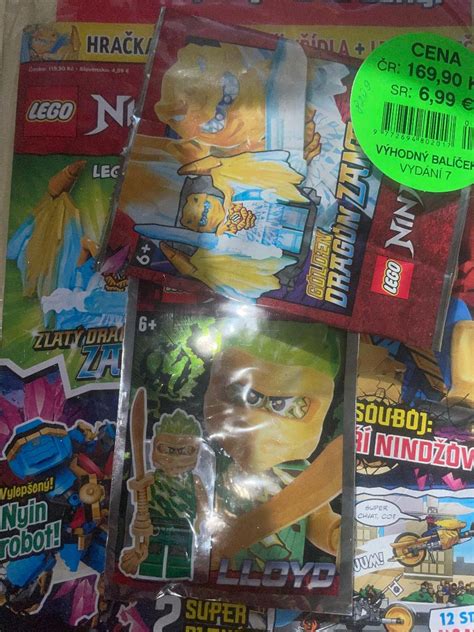 Lego Ninjago2x časopis 2 X Hračka ZlatÝ DraČÍ Zane Lloyd Aukro