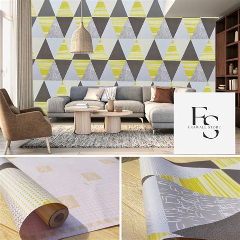 Jual Ziandra Wallpaper Dinding Wallpaper Sticker Motif Segitiga