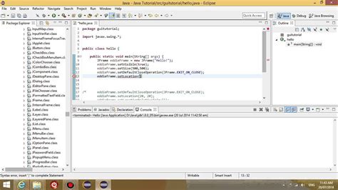 Java Gui Tutorial Creating Components Adding Components To Panel