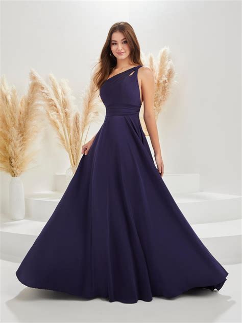 French Novelty Christina Wu Gala Sj One Shoulder Jersey Gown