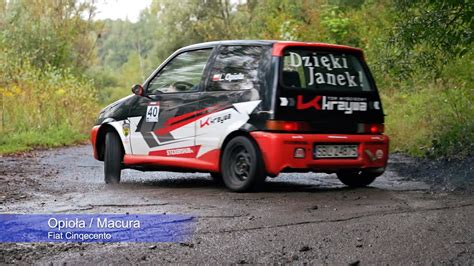 Laura Opio A Grzegorz Macura Fiat Cinqecento Kjs Rally Park