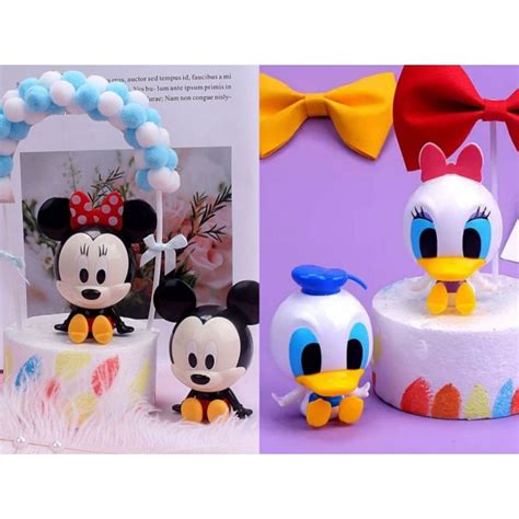 2cpsset Mickey And Minnie Cake Deco Mickey Mouse Minnie Mouse Cake