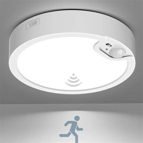 Buy Battery Operated Motion Sensor Ceiling Light Annaror 5000K Battery