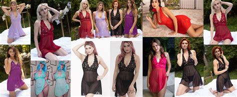 Avidlove Lingerie For Women Halter Chemise Lace Babydoll Mesh Nightwear V Neck Teddy At Amazon