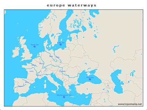 Topografie Europe Waterways