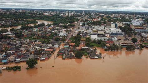 Rio Acre Continua Subindo E Fica Apenas A Cent Metros Da Marca De