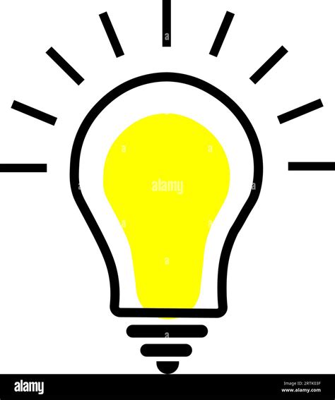 Light Bulb With Sparkle Rays Shine Yellow Light Bulb And Check Mark