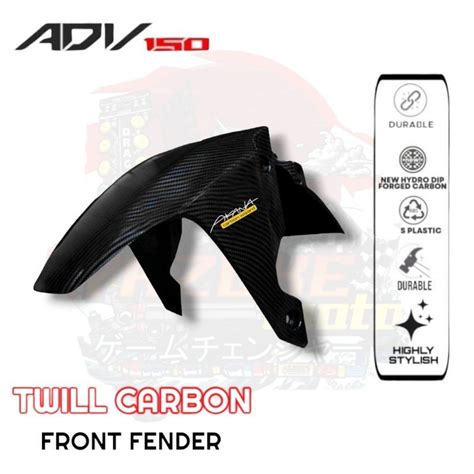 New Honda Adv Hydro Dip Carbon Front Fender Shopee Philippines