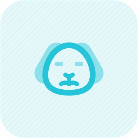 Puppy Sad Closed Eyes Emoticons Animal Icon Download On Iconfinder