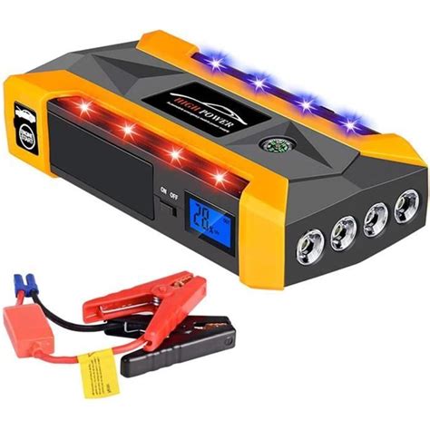 Booster Batterie Voiture Puissant A Mah Jump Starter D Marreur