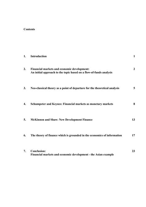 SOLUTION The Dual Role Of Financial Markets In Economic Development