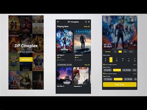 Movie Ticket Booking App UI Design Flutter UI Speed Code Видео