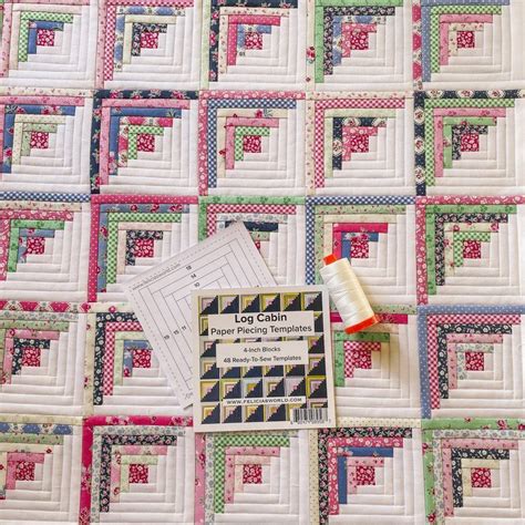 Inch Log Cabin Quilt Block Pattern Felicia S World