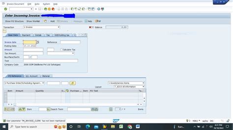 Invoice Verification Miro How To Book Vendor Invoice In Sap Youtube