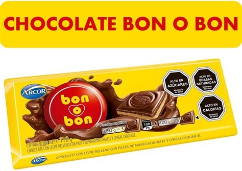 Chocolate Tableta Bon O Bon De Arcor Barra De 110 Gramos Cuotas