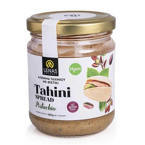 Tahini Spread With Pistachio VEGAN Lenas Gourmet