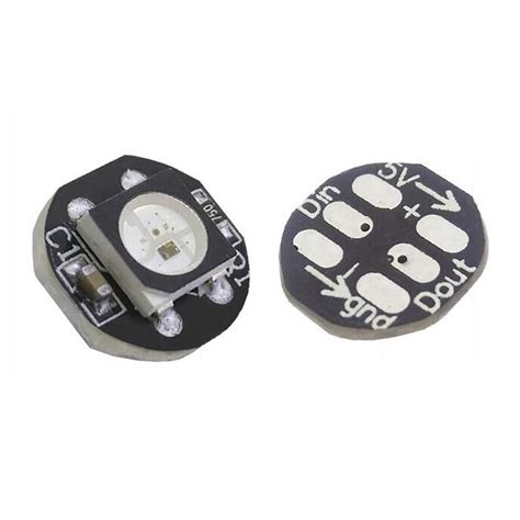 Pcs Ws B Ws Led Chip Smd Rgb Dc V With Black White Pcb