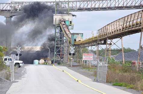 Conveyor Belt Fire At Cement Plant Times Union