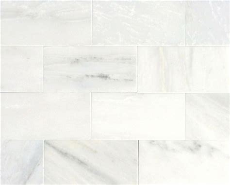 White Carrara Subway 3x6 Honed Finish Marble Wall Tile