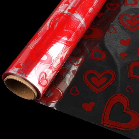 Amazon Derayee Valentine Heart Cellophane Wrap Roll Ft X