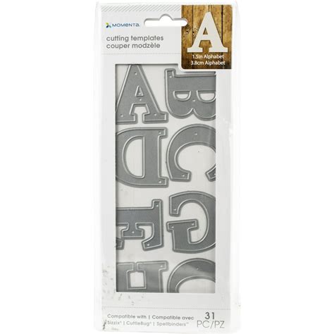 Momenta Cut And Emboss Die Xl Alphabet Uppercase Serif