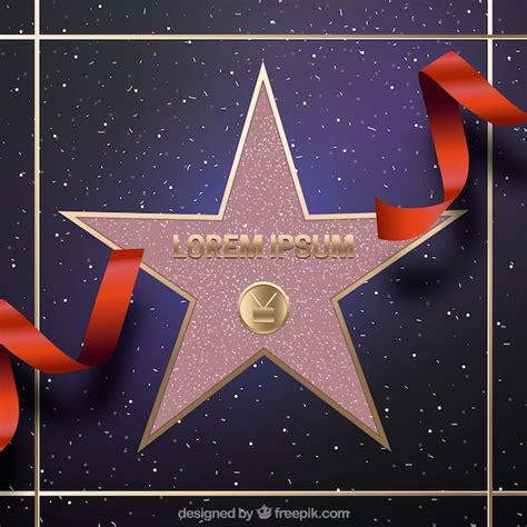 Free Vector | Walk of fame star background