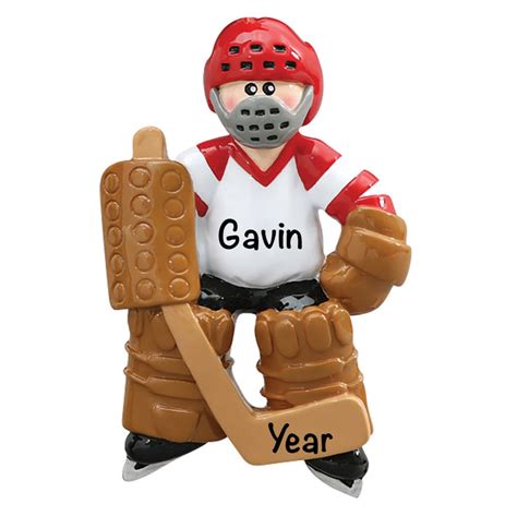 Hockey Goalie Ornament Custom Sports Ornaments Ice Hockey - Etsy ...