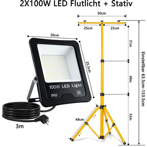 Aufun Led Strahler Au En Fluter Superhell Scheinwerfer Licht