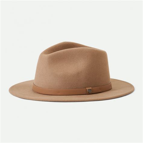 Chapeau Messer Fedora Feutre Laine Beige Mojave Brixton