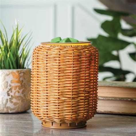 Wicker Lantern Illumination Fragrance Warmer Candle Warmers