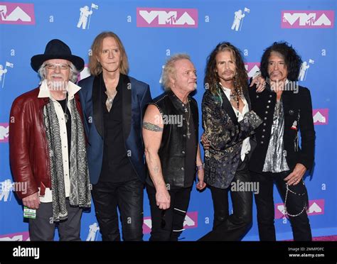 Aerosmith band members, from left, Brad Whitford, Tom Hamilton, Joey ...