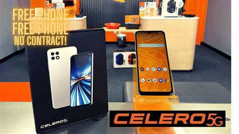 Boost Mobile Celero 5G Unboxing Free Phone 5G Full Review All