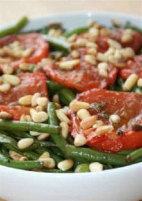 Salade Ti De De Haricots Verts Aux Tomates Et Aux Pignons