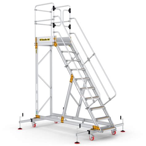 Climb It Extra Large Platform Safety Steps With Adjustable Stabilisers