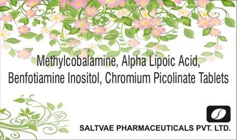 Methylcobalamine Alpha Lipoic Acid Benfotiamine Inositol Chromium Picolinate Tablets At Rs