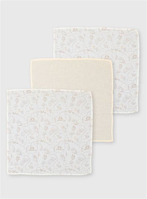 Buy Disney Winnie The Pooh Muslin Squares 3 Pack One Size