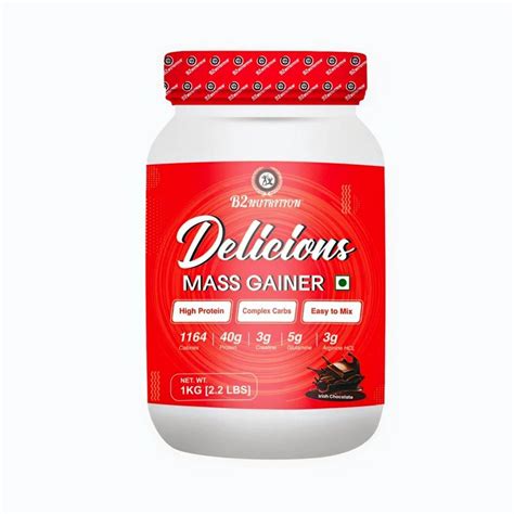 Chocolate B2nutrition Delicious Mass Gainer 1 Kg Best Mass Gainer In India At Rs 699piece In Noida