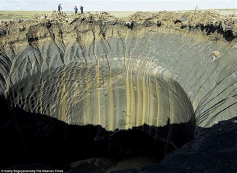 Are Siberias Mysterious Craters Caused By Climate Change Daily Mail