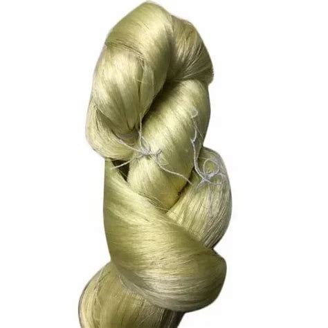 Dyed White Mulberry Raw Silk Yarn For Knitting At 3200 Kg In