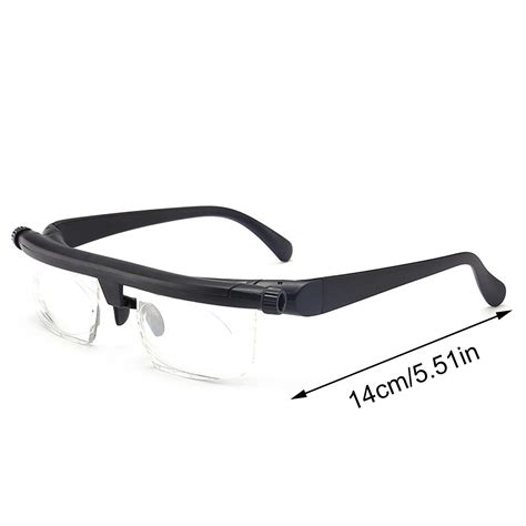 Dial Adjustable Glasses Variable Focus For Reading Distance Vision