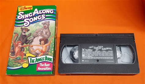 DISNEY SING ALONG SONGS THE JUNGLE BOOK THE BARE NECESSITIES VHS