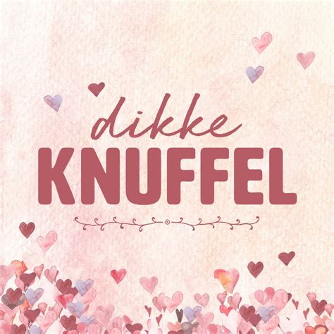 Zomaar Dikke Knuffel Roze Hartjes Kaartje2go